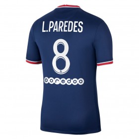 Billige Fotballdrakter Paris Saint-Germain PSG Leandro Paredes 8 Hjemmedraktsett 2021/22 Kortermet